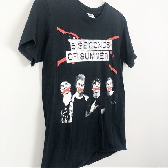 5 SECONDS OF SUMMER 2015 Concert Tour Tee Medium - Picture 2 of 7